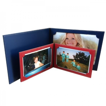 Porte-photos et coffrets cuir recycle 